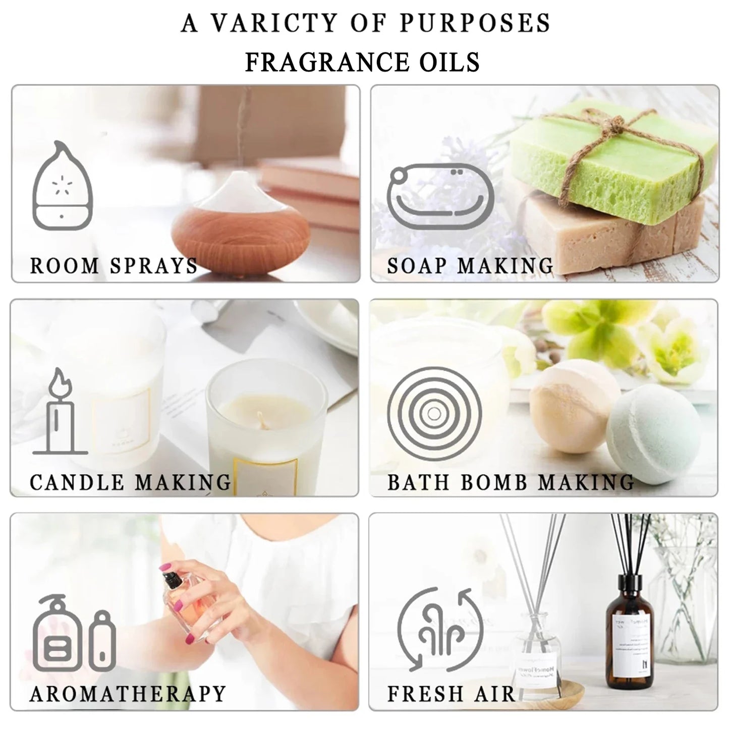 PHATOIL 100ml Aromatherapy Fragrance Oil for Diffusers & Home