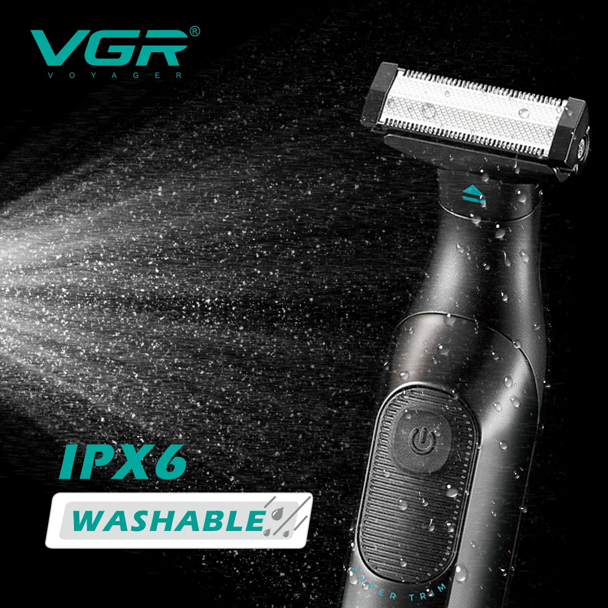 VGR new hair remover 3-in-1 hair trimming set gradient color household shaver IPX6 waterproof intelligent digital shaver V-361 Peaceful Pleasures Health and Wellness