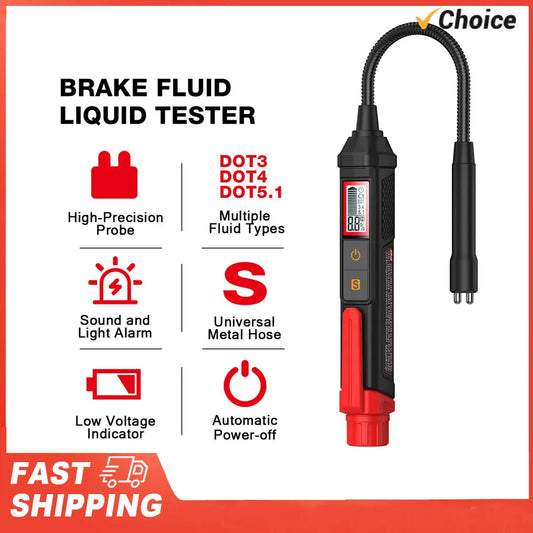 HABOTEST HT663L Digital Brake Fluid Liquid Tester Car Sound Light Peaceful Pleasures Health and Wellness
