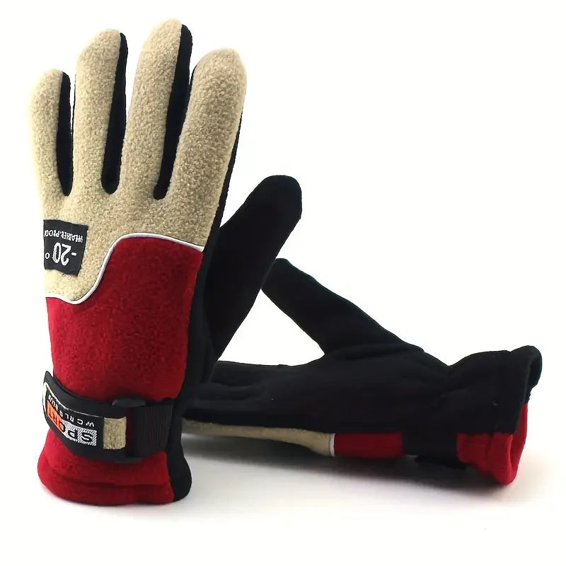 RooRuns Fleece Winter Gloves – Windproof Full Finger Unisex