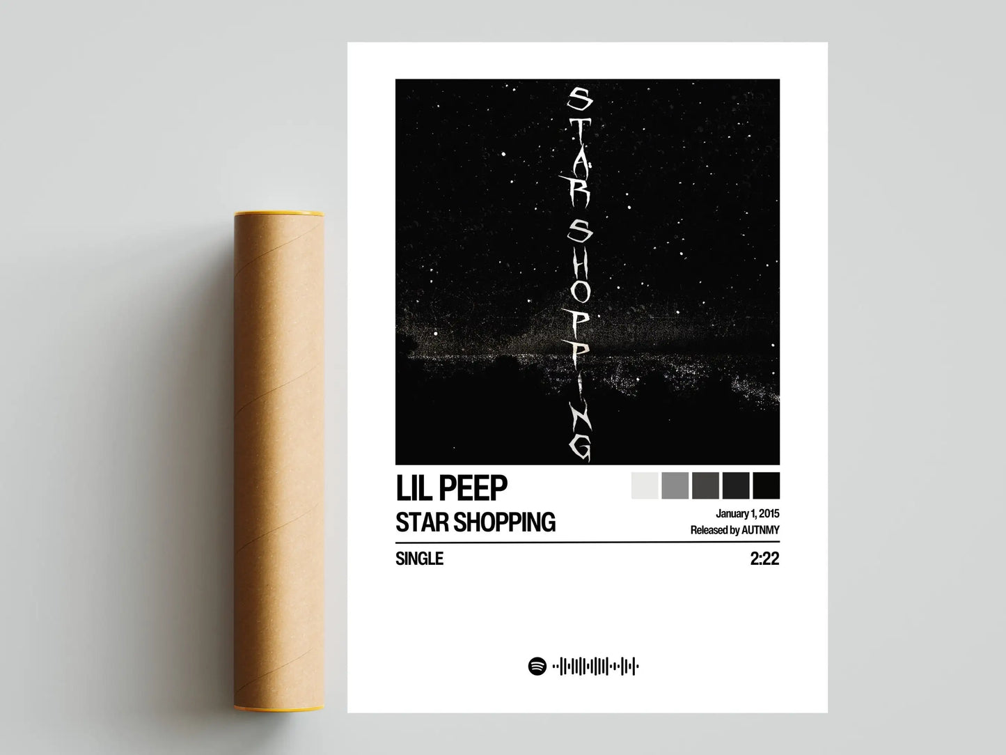 Lil Peep album Poster Music Album poster Fan gift Canvas printing poster Wall Art decoration painting Home Bedroom decoration Peaceful Pleasures Health and Wellness A3 20X30CM