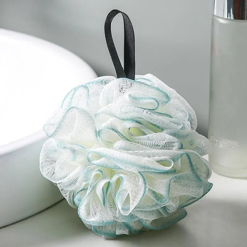 Lace Bath Balls High-end Body Cleaning Tool New Non-scattering Super Soft Bath Flower Scrubbing Bath Balls Bathroom Accessories Peaceful Pleasures Health and Wellness Green-60g