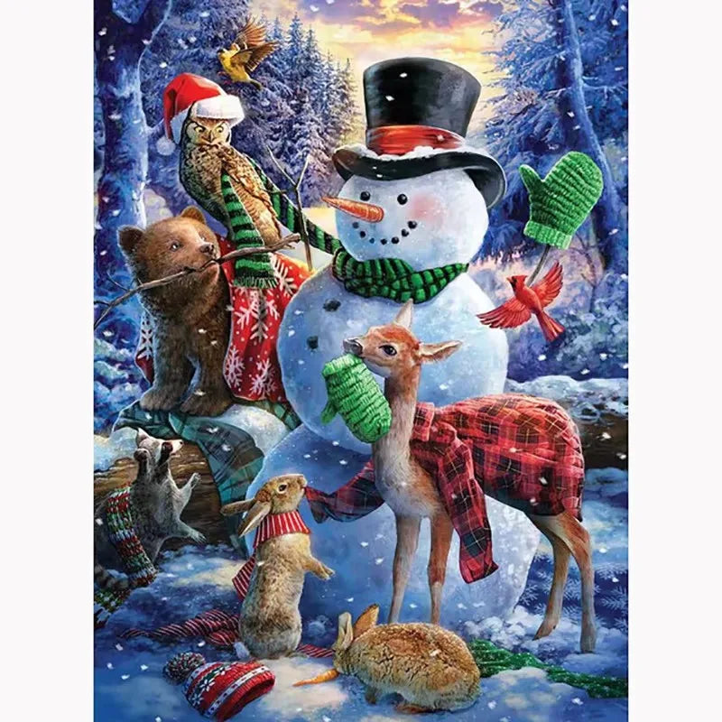 1pc, Santa Claus and Reindeer Canvas Art Print, Vintage Christmas Illustration, Modern Art Decor, Unframed, Horizontal Wall Art Peaceful Pleasures Health and Wellness ZLH5508 60x90cm No Frame