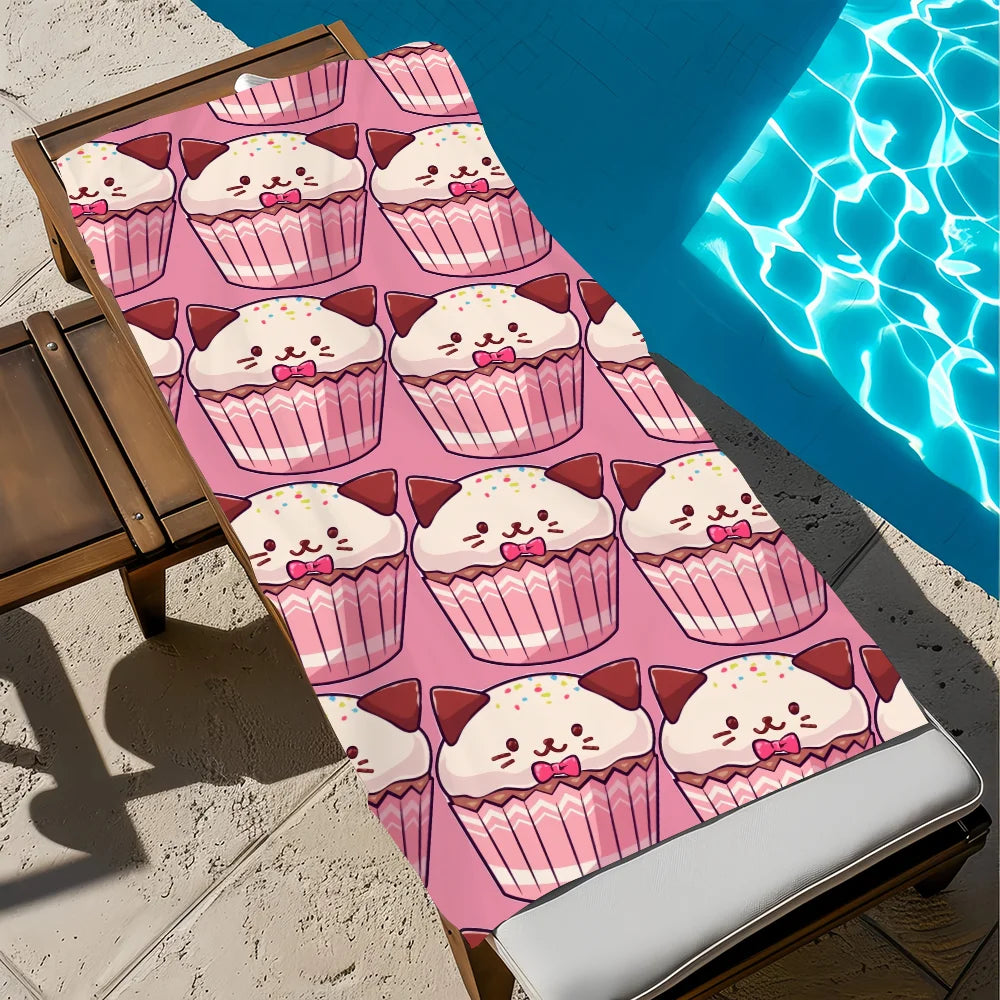 D-Doki Anime Club Quick-Dry Beach Towel | Soft Pool Towel Gift Quick-Dry Beach Towel Peaceful Pleasures Health and Wellness z4 STJ150x260CM