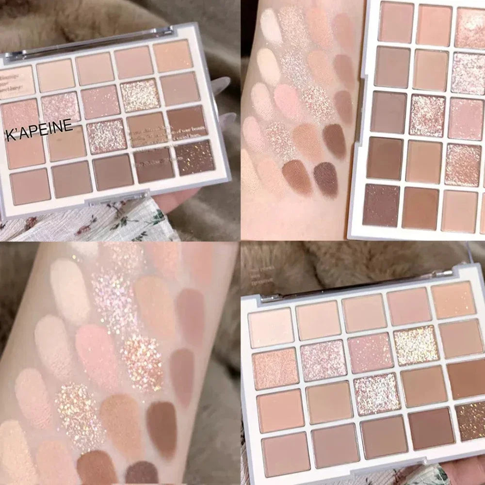 20-Color Korean Eyeshadow Palette | Matte Glitter Shimmer