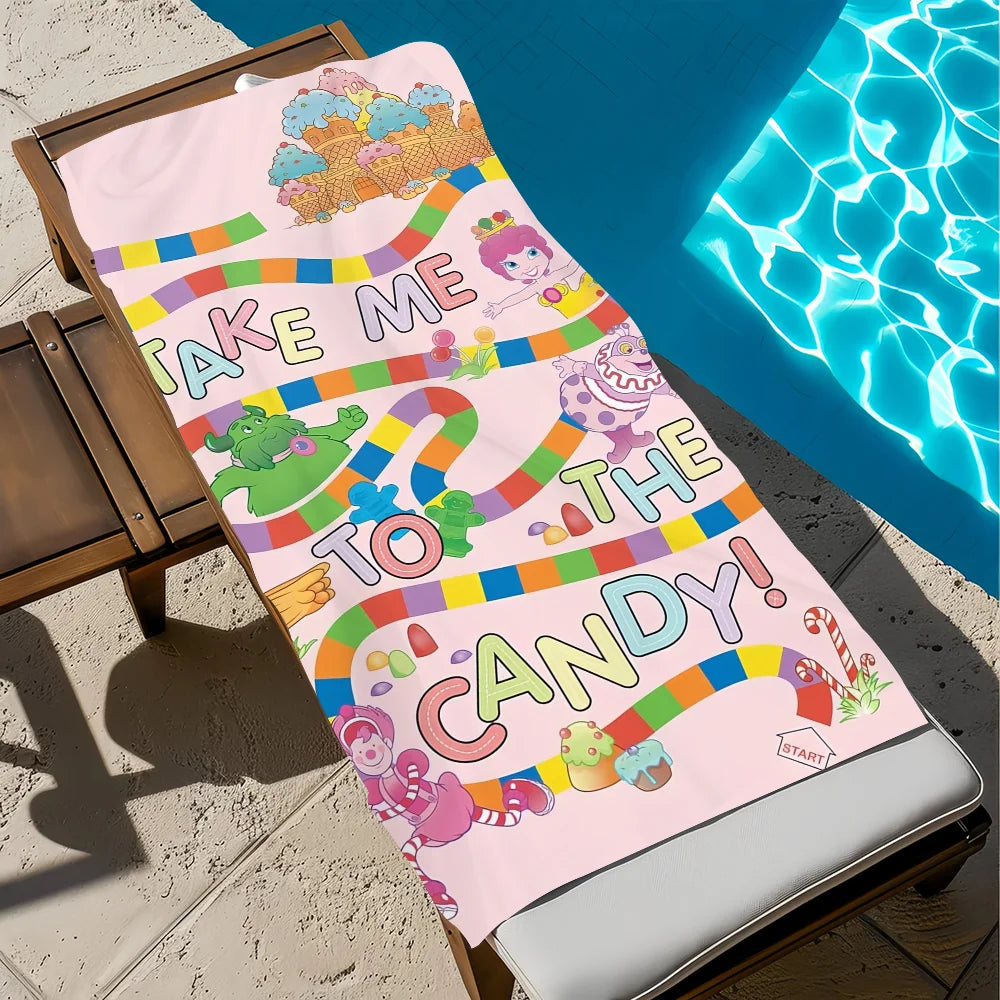 Candyland "You Cone Do It" Quick-Dry Soft Beach Towel | Pool & Travel Quick-Dry Beach Towel Peaceful Pleasures Health and Wellness z5 STJ40x70CM