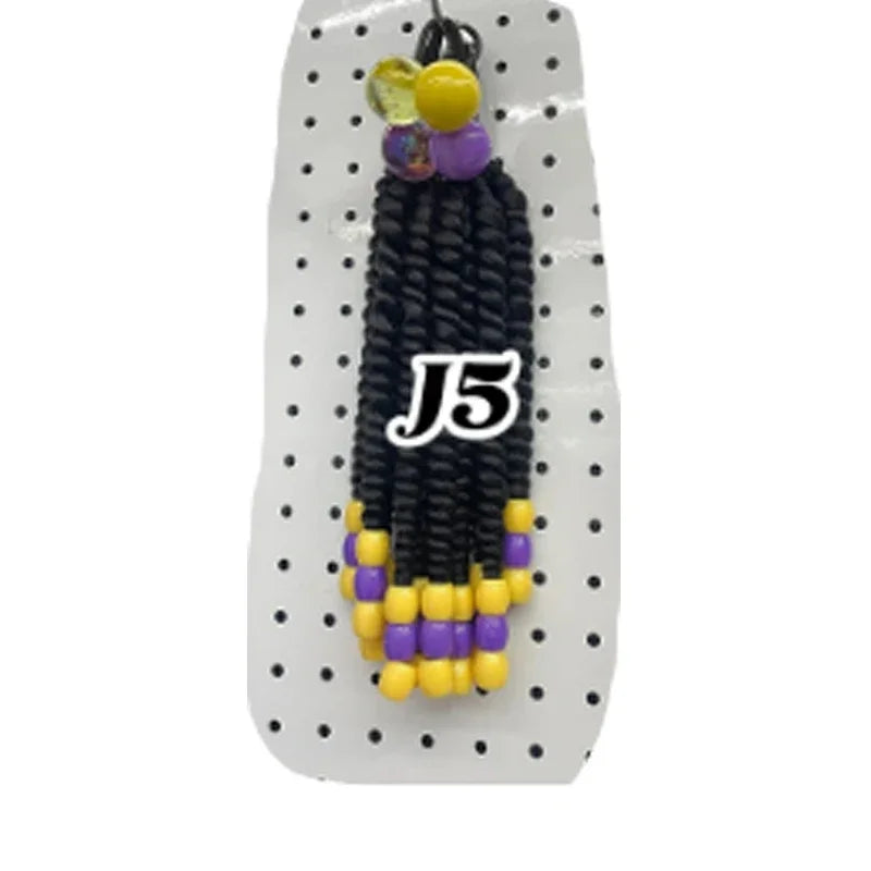 Custome- Braded Ponytails for Kids 8in Kids Box Braid Ponytail Hair Extension Synthetic with Big Bubbles Balls Peaceful Pleasures Health and Wellness J 5