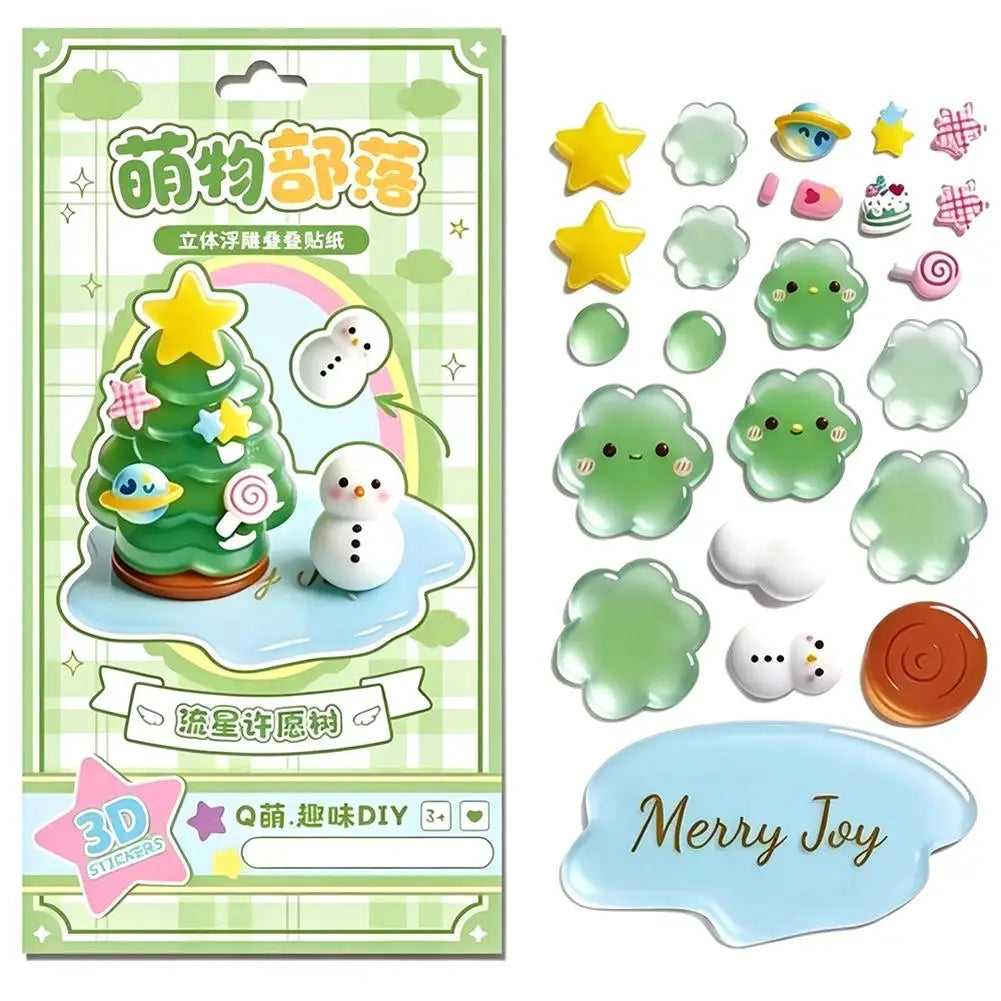 3D Crystal Stackable Stickers – DIY Scene Kit for Kids