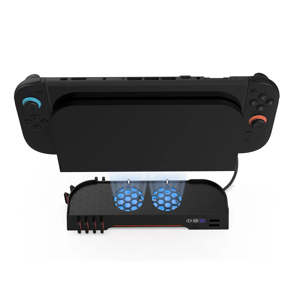 Nintendo Switch 2 RGB Cooling Fan HUB Stand & Heat Sink Base