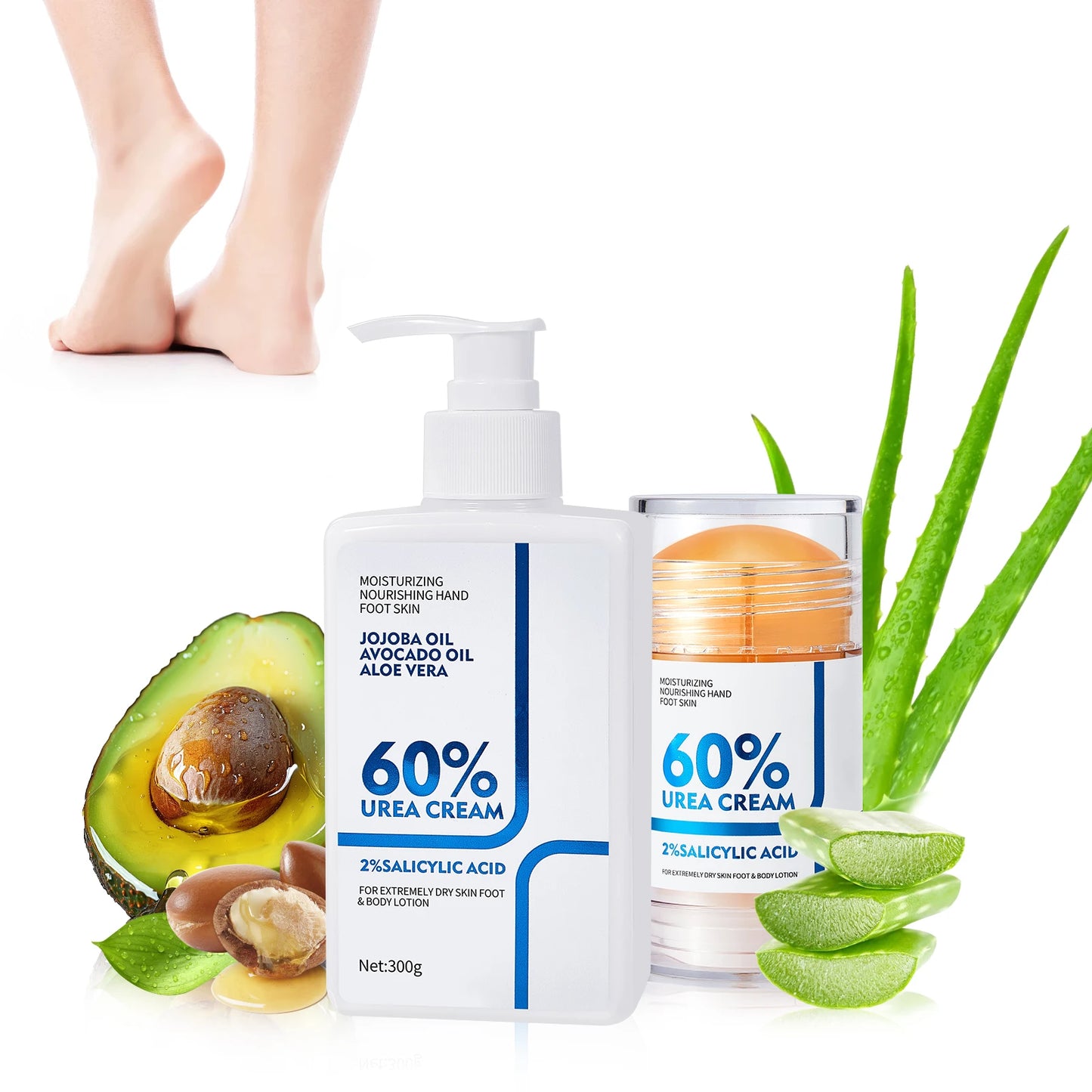 Urea Hydrating Foot and Body Cream Set for Cracked Skin Peaceful Pleasures Health and Wellness