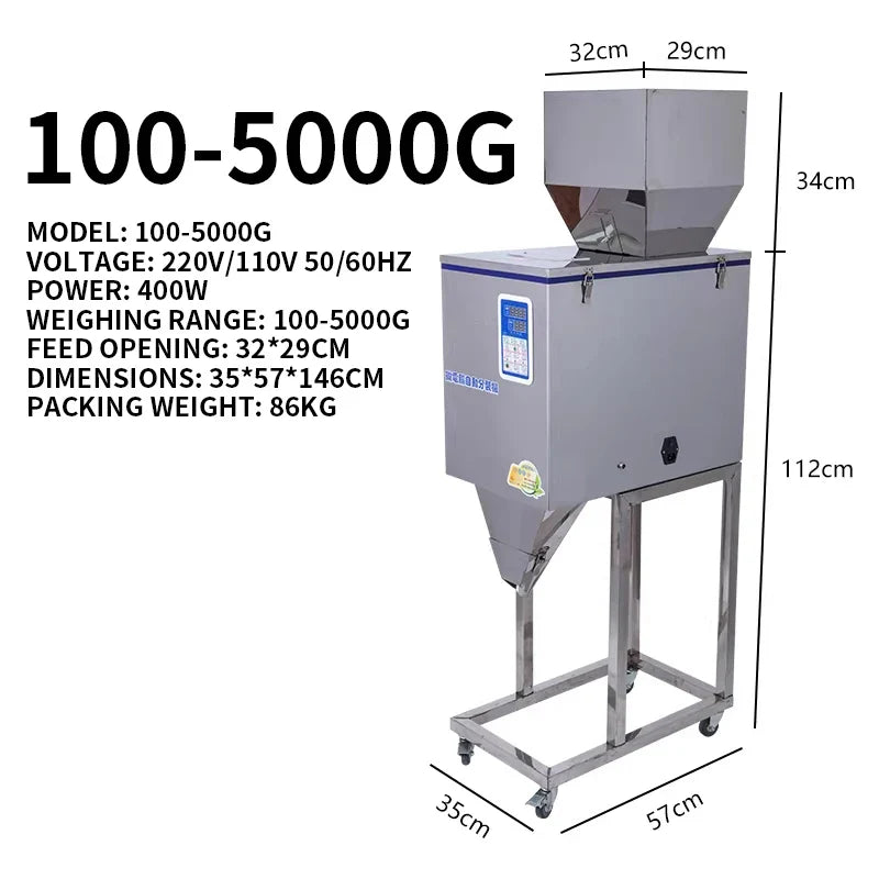 Automatic Weighing & Packaging Machine 100–15000G | CE Certified
