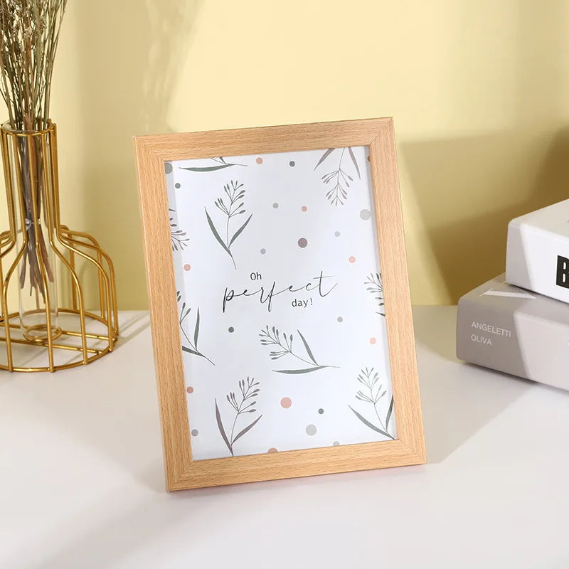 Modern Simple Wooden Picture Frame 5/6/7/8 Inch/picture Frame Wooden Density Board Picture Frame Home Decor Peaceful Pleasures Health and Wellness 4 15.3x 20.3