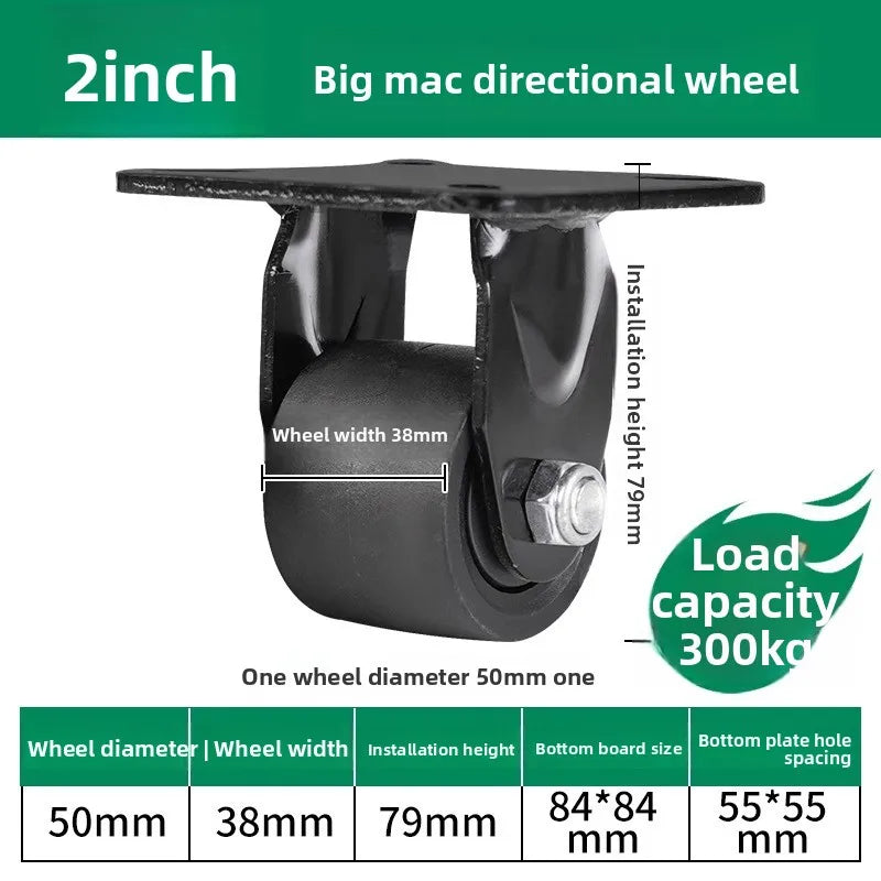 Heavy Duty Swivel Caster Wheels 1.5–3" with Safety Lock Brake