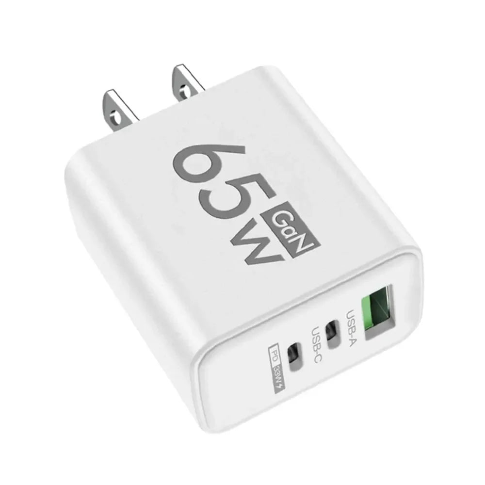 65W GaN USB-C Fast Charger | PD & QC | iPhone Samsung