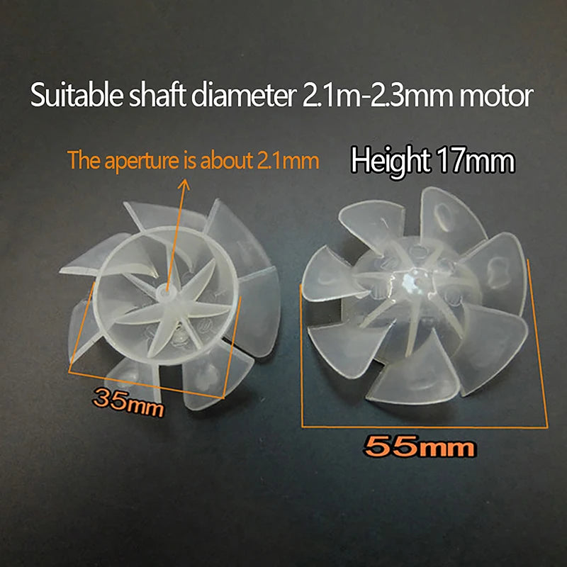 7-Blade Plastic Cooling Fan Blade for Hair Dryer 35–65mm