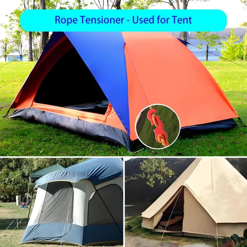 Adjustable Tent Rope Tensioner | Aluminum Guy Line Adjuster