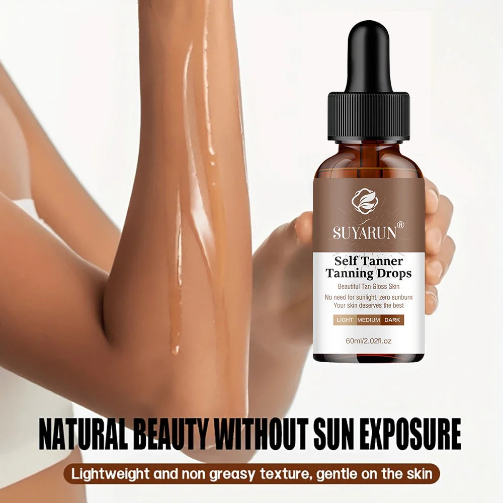 SUYARUN Sunless Tanning Serum | Buildable Glow, All Skin Tones