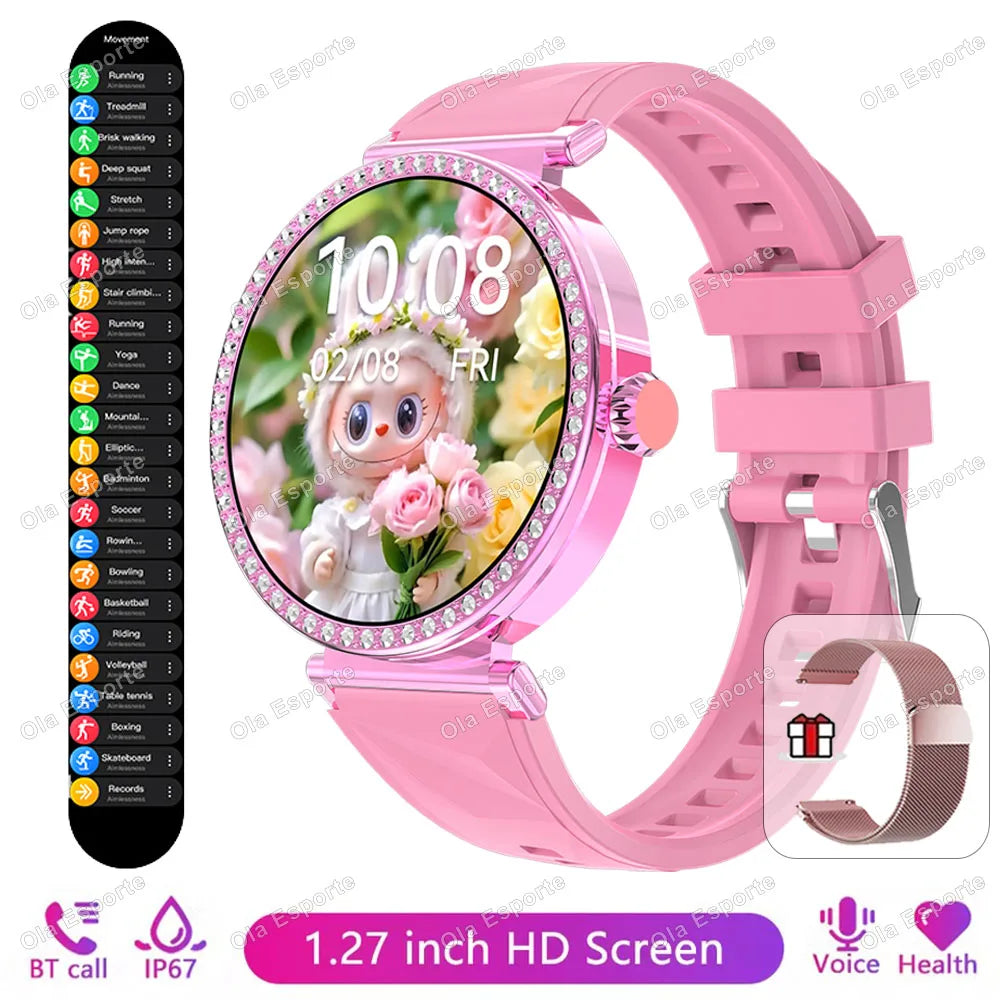 Smartwatch Luxury Fashion Female Physiological Reminder Bluetooth Music Women's Fashion Smart Watch Holiday Gift 2026 New HW12 Peaceful Pleasures Health and Wellness Pk18Milan