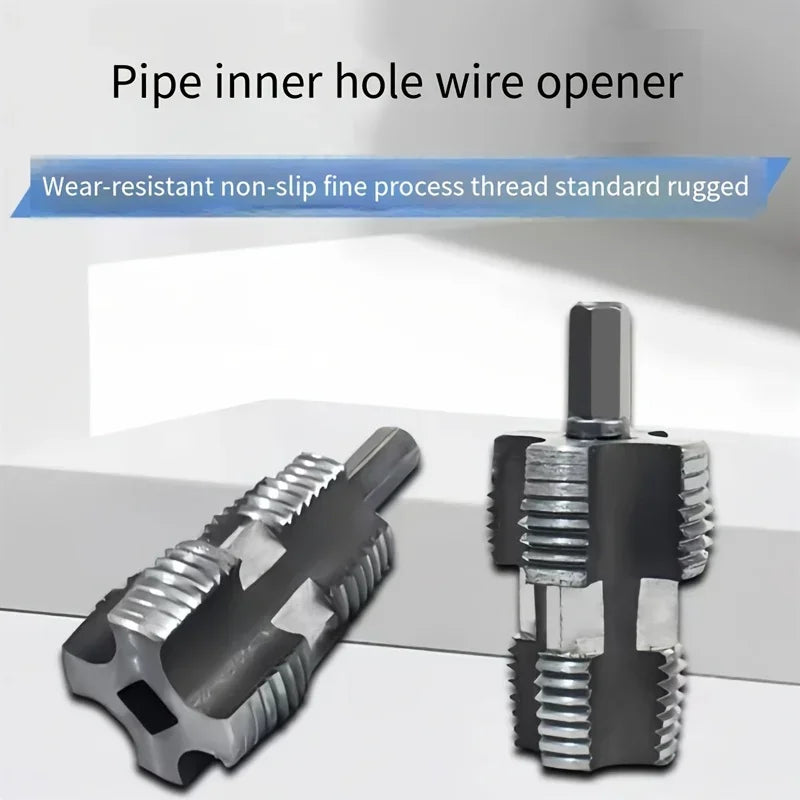 PVC Pipe Threader Kit 4/6mm – Double Head Electric Drill Bit Peaceful Pleasures Health and Wellness