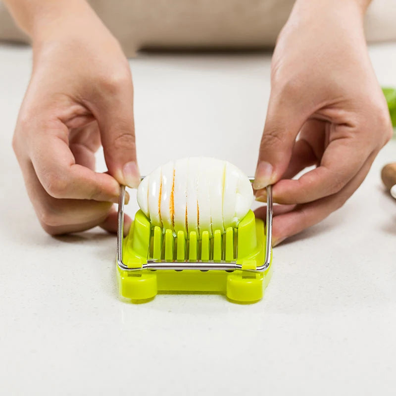 Stainless Steel Egg Slicer & Fruit Cutter Kitchen Gadget