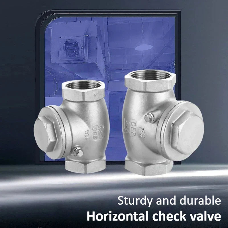 304 Stainless Steel Swing Check Valve – 2/3/4/6 Point Threaded