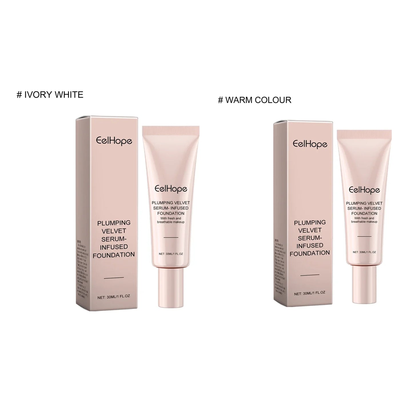 Eelhope Velvet Serum Foundation – Color Changing Matte Finish