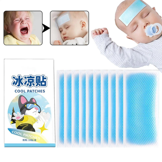 8-Hour Cooling Gel Patches – Disposable Body Cooling Stickers 10pk Cooling Gel Patch Peaceful Pleasures Health and Wellness