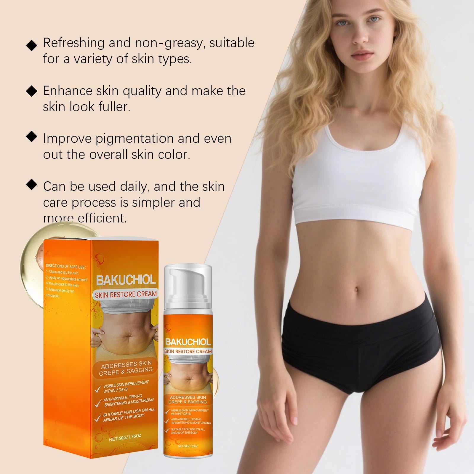 Hyaluronic Acid Skin Firming Care Cream Promotes Skin Regeneration Improve Sagging Skin Long-Lasting Moisturizing Body Lotion Peaceful Pleasures Health and Wellness