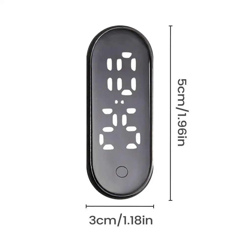 Mini Waterproof LED Digital Car Clock | Adhesive Dashboard Clock