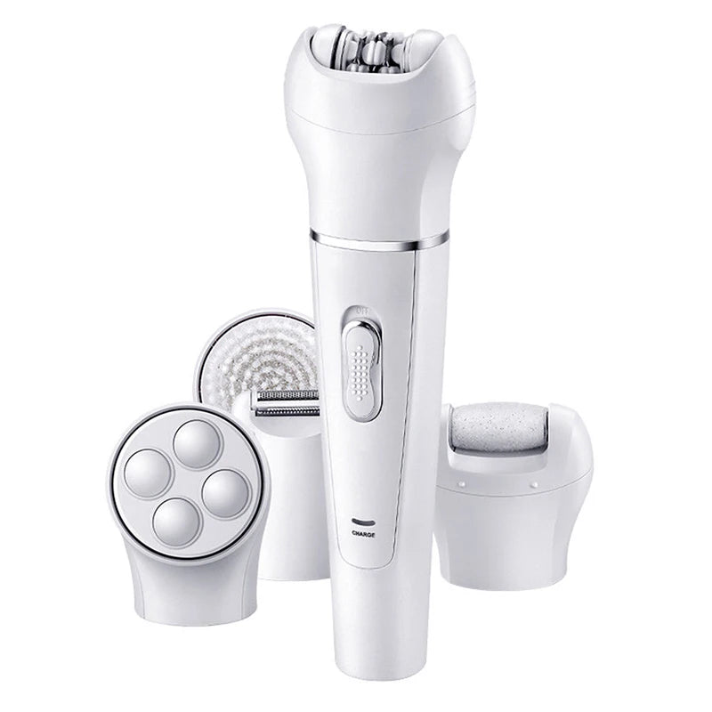 Best Selling 5 in 1 Electric Face Cleaner Sonic Vibration Callus Remover Epilator Beauty Care Facial Massager Peaceful Pleasures Health and Wellness