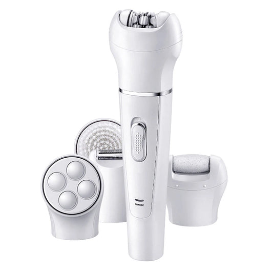 Best Selling 5 in 1 Electric Face Cleaner Sonic Vibration Callus Remover Epilator Beauty Care Facial Massager Peaceful Pleasures Health and Wellness