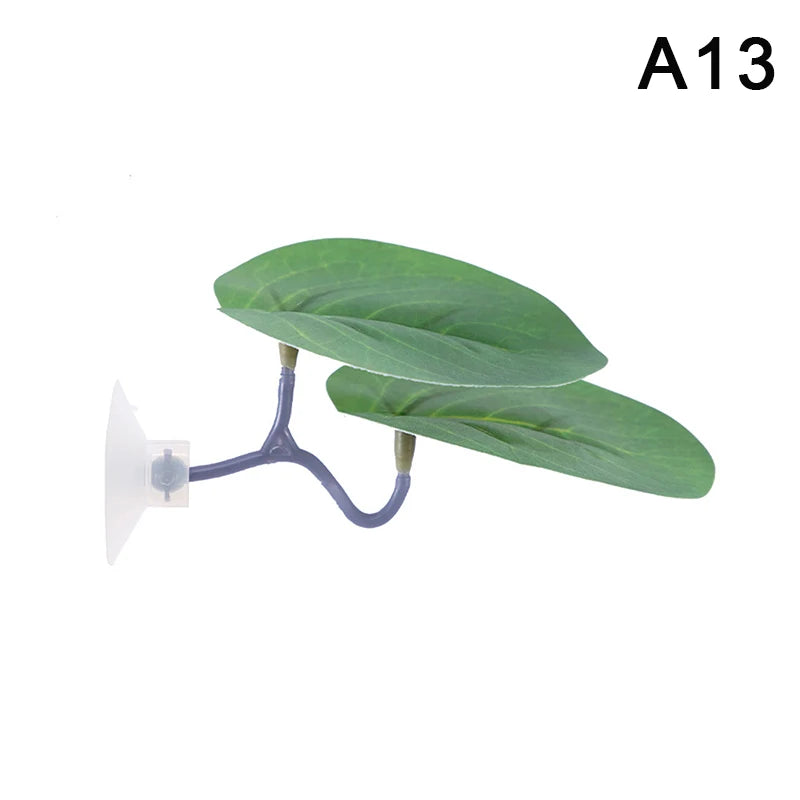 Artificial Aquarium Leaf Plant – Fish Resting & Hiding Decor