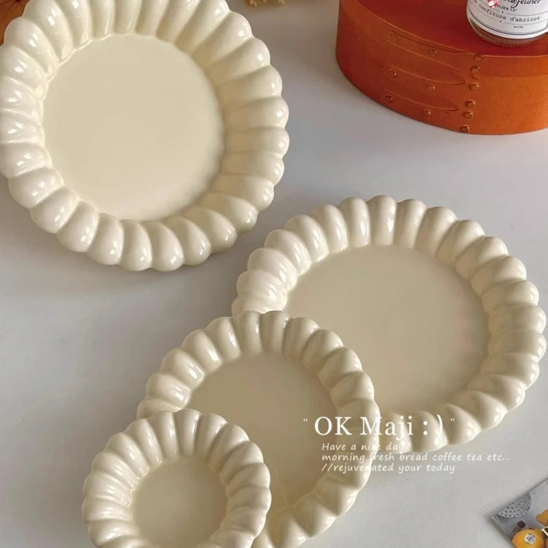 Ceramic Dinner Plates – Round Porcelain Dessert & Pasta Plate Ceramic Dinner Plate Peaceful Pleasures Health and Wellness