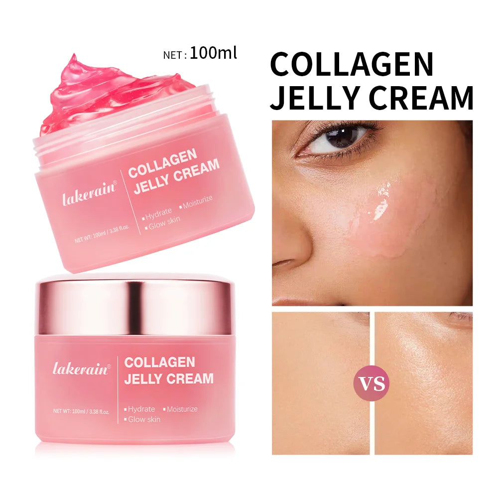 Moisturizing Collagen Jelly Cream Niacinamide Hydrolyzed Collagen Tightening Soothing Anti-Aging Firmness Hydration Skincare Peaceful Pleasures Health and Wellness 2pcs