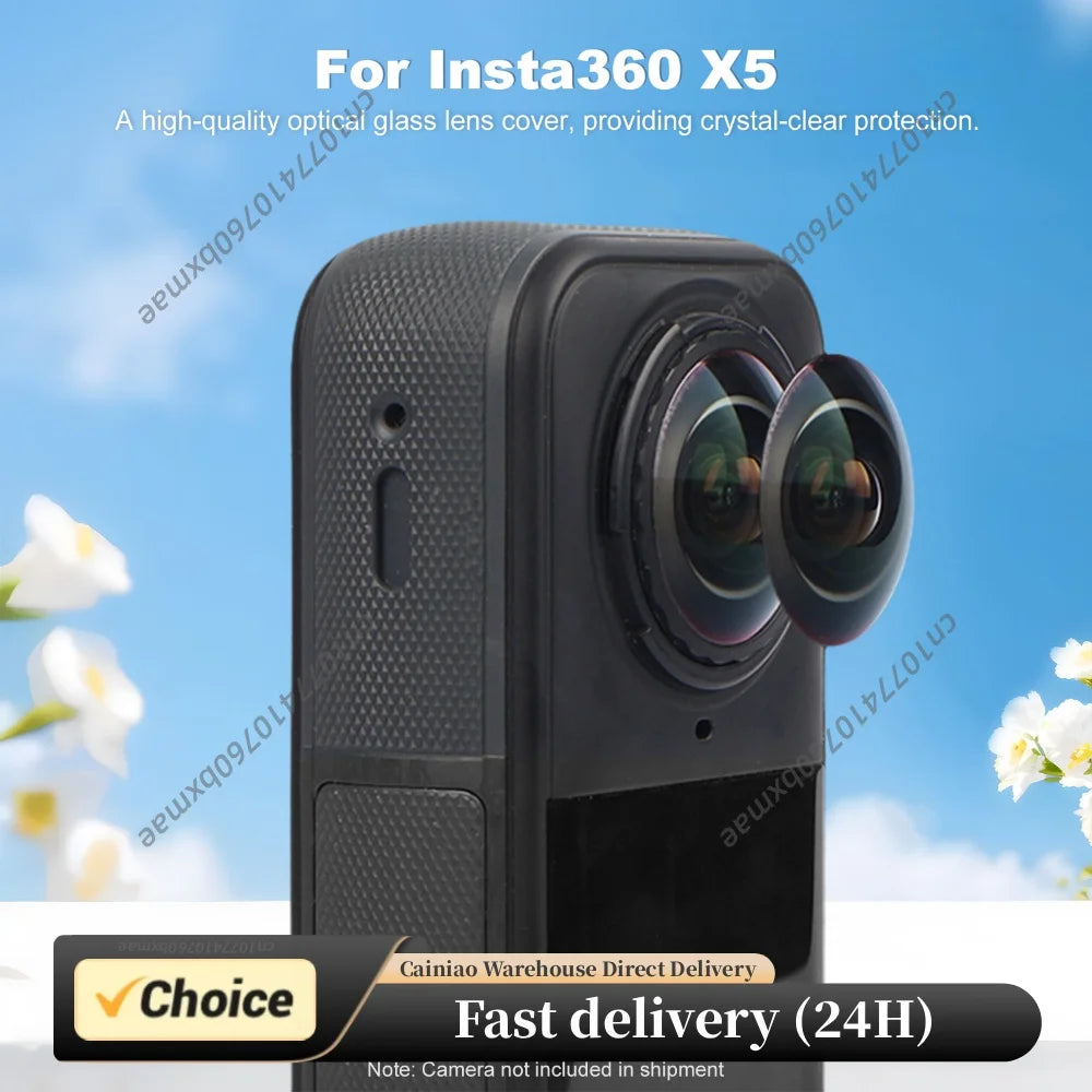 For Insta360 X5 Replaceable Lens Kit 2Pcs Original Optical Lens Replacement with Removal Tool Compatible with Insta360 X5 Camera Peaceful Pleasures Health and Wellness