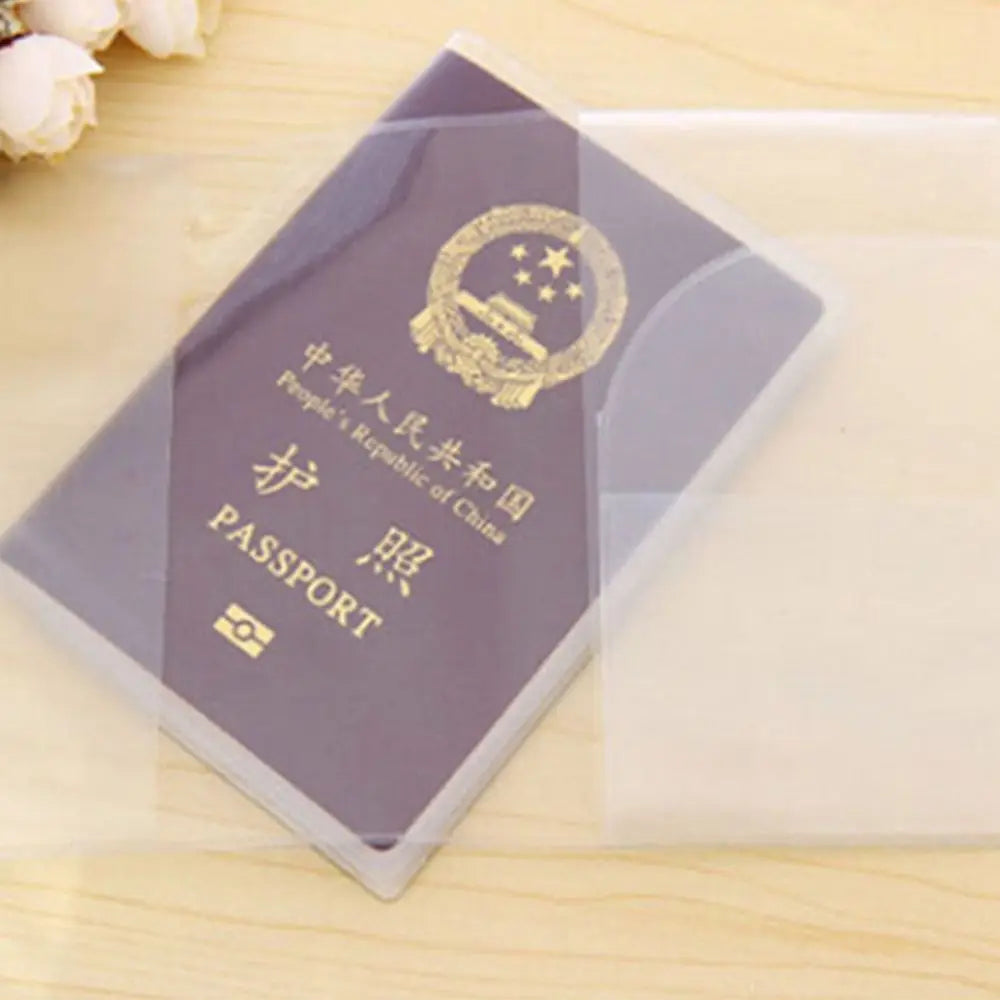 Protective Bags Organizer Sleeve Waterproof Case Travel ID Card Protective Case Passport Case Holder Transparent Peaceful Pleasures Health and Wellness
