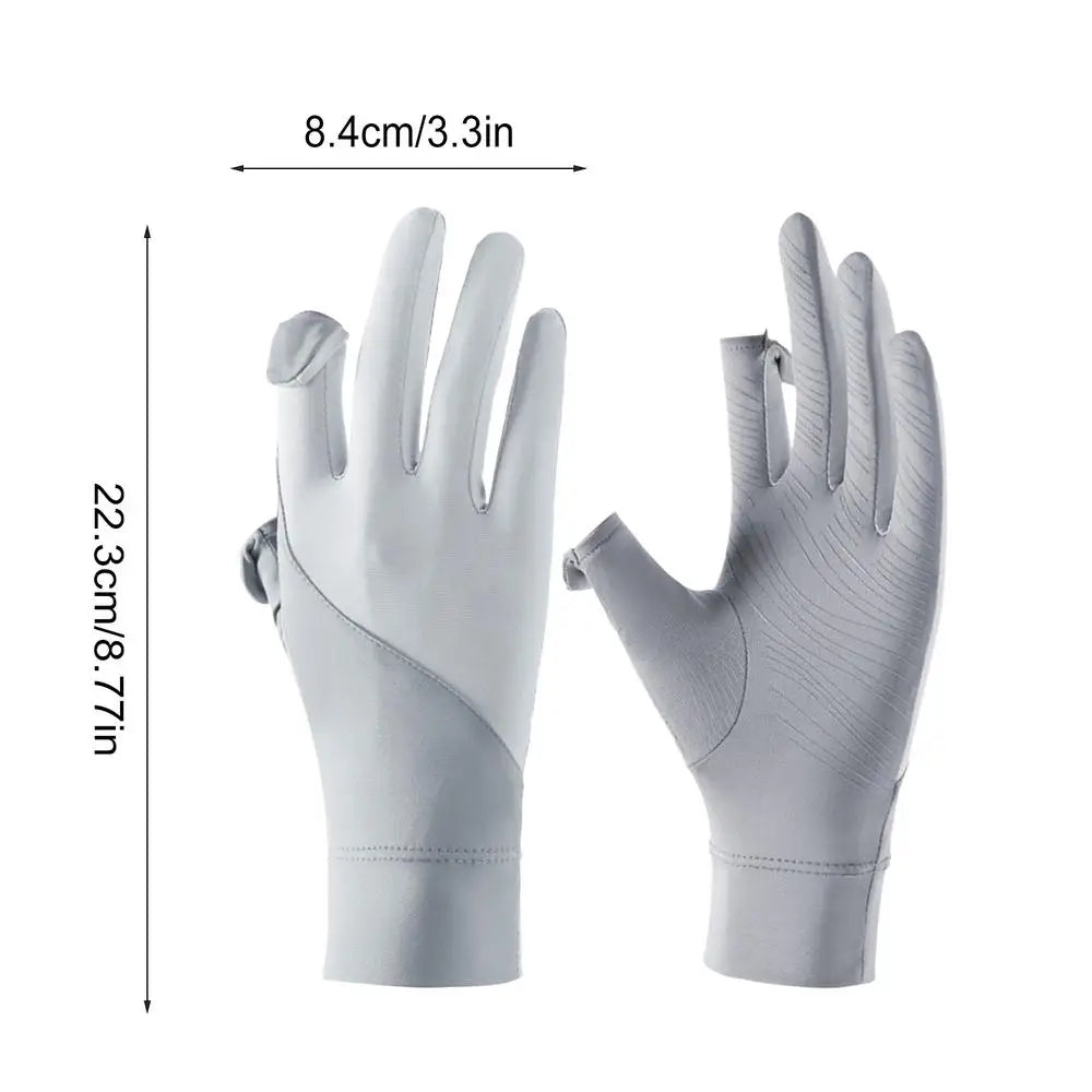 UPF 50+ Sun Protection Gloves | Touchscreen, Non-Slip, Breathable