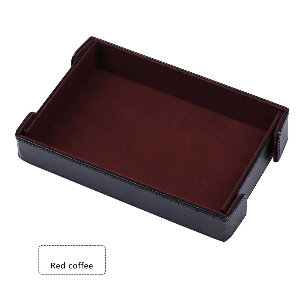 Magnetic PU Leather Dice Rolling & Storage Tray | D&D RPG Games