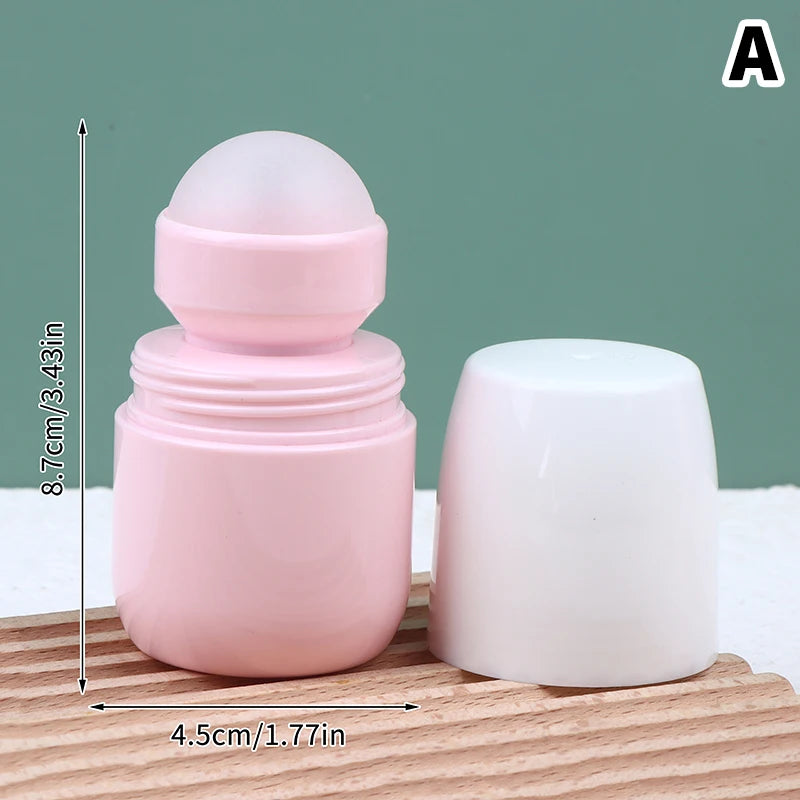 Pink Refillable Roll-On Bottle for Oils, Perfume & Skincare
