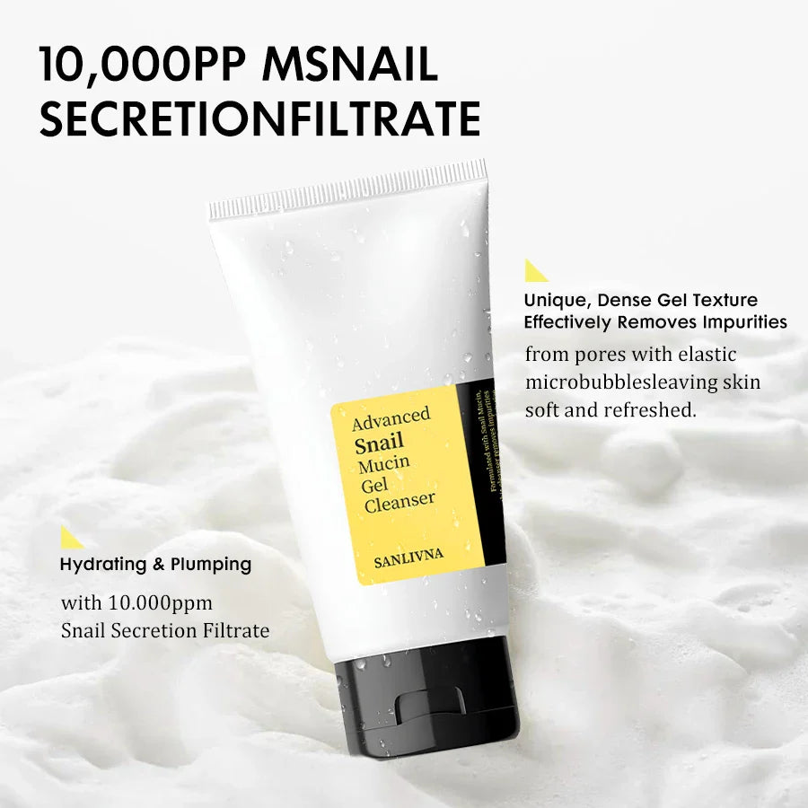 SANENDI Snail Mucin 96% Facial Essence & Cleanser | Moisturizing