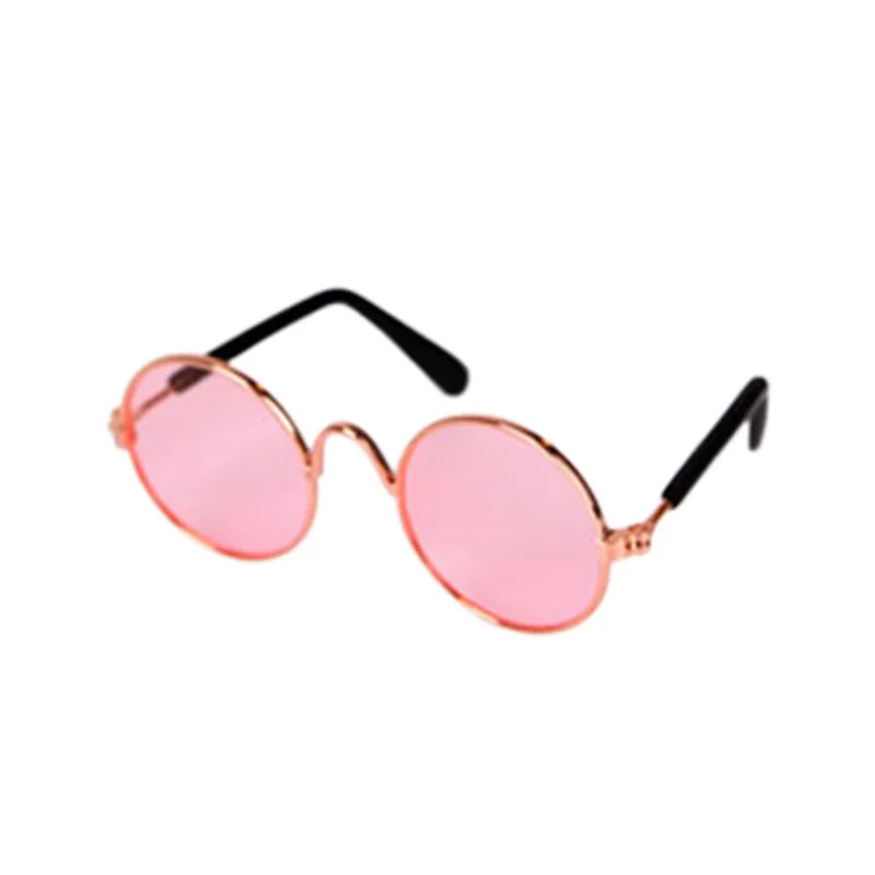 Vintage Round Pet Glasses for Dogs & Cats | Photo Props