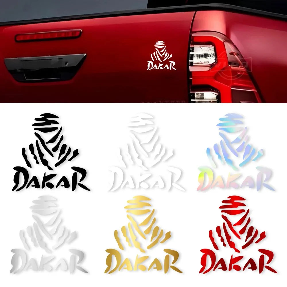 Dakar Rally Reflective Vinyl Sticker | Car Motorcycle Laptop