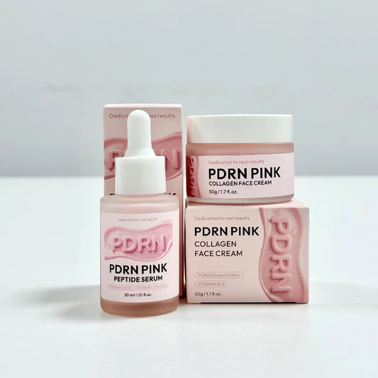 Salmon Dna Collagen Skincare Set, Pdrn Pink Glow Moisturizing Mask Lifting Brightening Cream, Reduce Fine Line Essence Eye Cream Peaceful Pleasures Health and Wellness