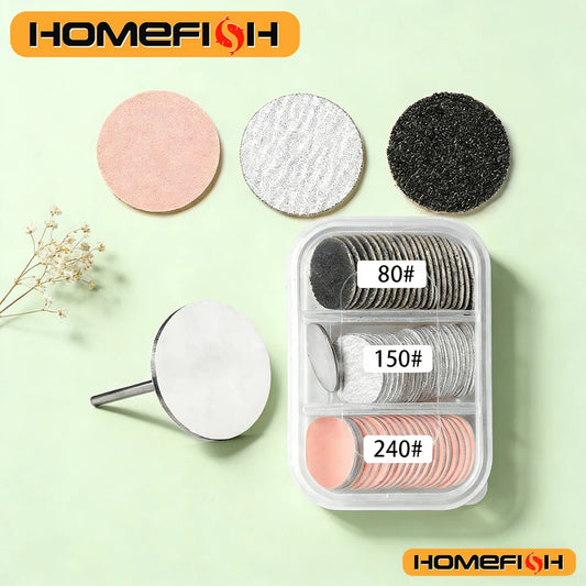 60-Piece Pedicure Sanding Discs – Pink Nail Bit Sandpaper Kit Pedicure Sanding Kit Peaceful Pleasures Health and Wellness
