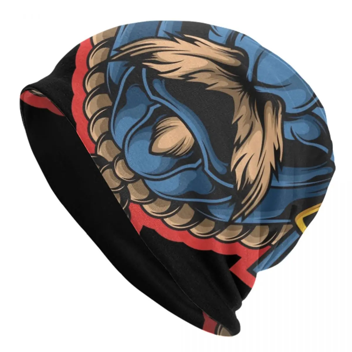 Japanese Samurai Knit Beanie Hat | Hip Hop Unisex Skullies