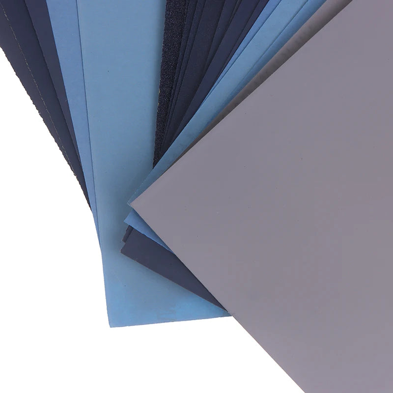 New 5/6/8/10/18/24Pcs Sandpaper Set 2000/2500/3000/5000/7000 Mixed Grits Sand Paper Water/Dry Sanding Paper Abrasive Tool Peaceful Pleasures Health and Wellness