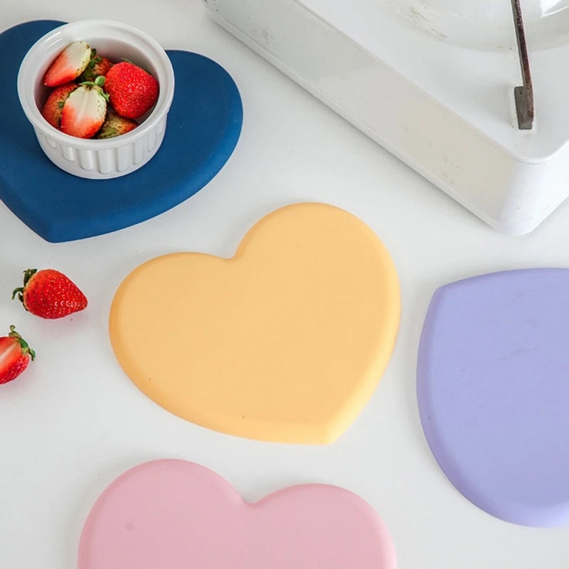 1pc Peach Shaped Silicone Insulation Pad Anti Scalding Korean Style High-temperature and Heat-resistant Pad Peaceful Pleasures Health and Wellness