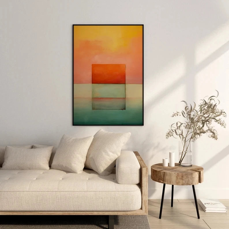 3-Piece Rothko Abstract Canvas Wall Art | Modern Home Decor