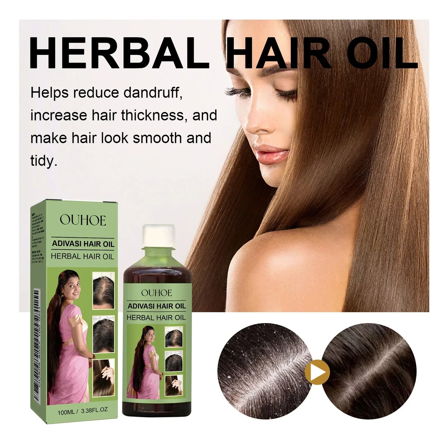 Adivasi Herbal Hair Growth Oil – Rosemary & Ayurvedic 100ml