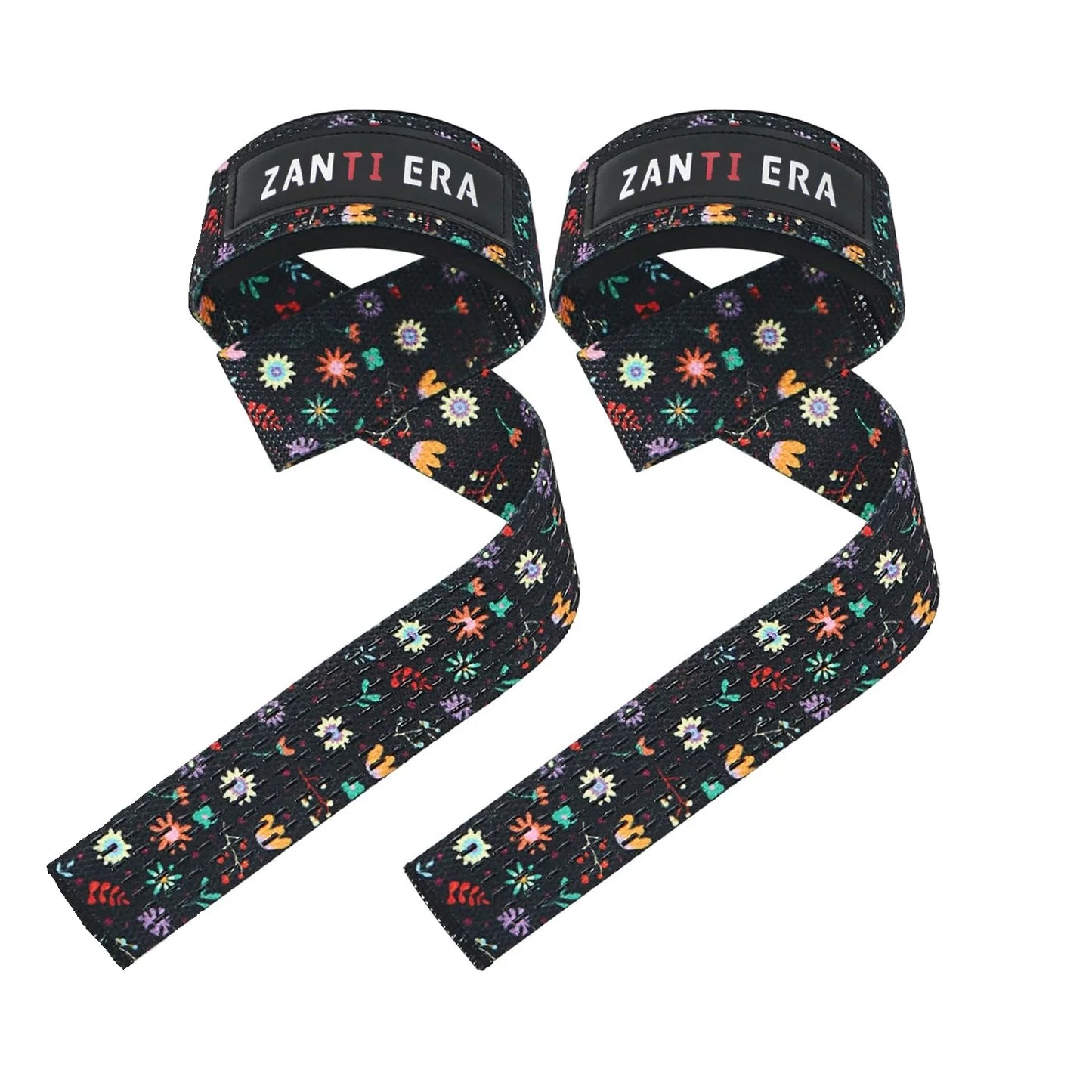 1pair Hard Pull Wrist Lifting Straps Grips Band-Deadlift Straps with Neoprene Cushioned Wrist Padded and Anti-Skid Silicone - f Peaceful Pleasures Health and Wellness MULTI